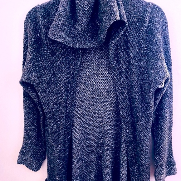 Cozy Knit Women's Open Knit Cardigan Sweater - Charcoal LIKE NEW - Picture 5 of 12
